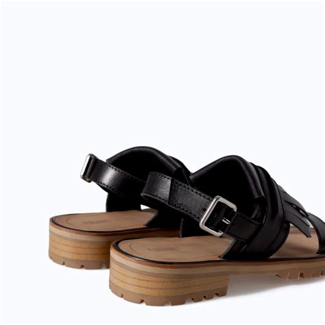 zara black sandals.